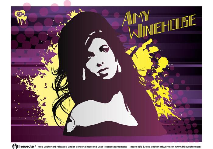 Amy Winehouse arte vectorial vector