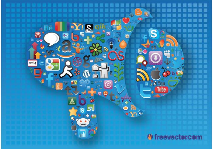 Social Media Graphics vector