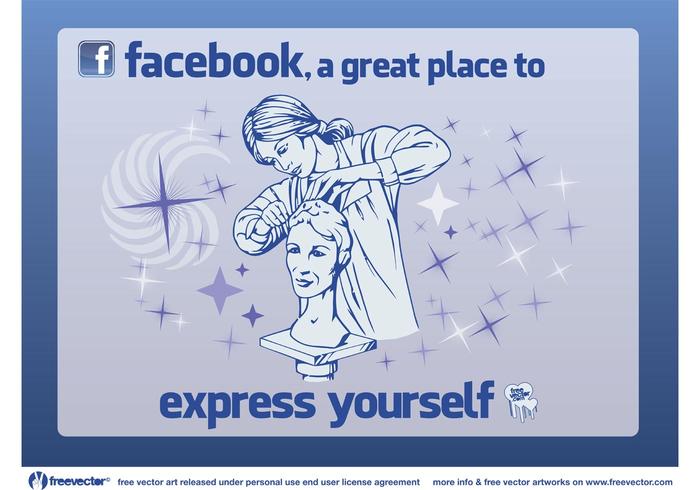 Expresión de Facebook vector