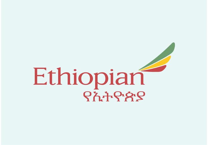 Aerolíneas de Etiopía vector