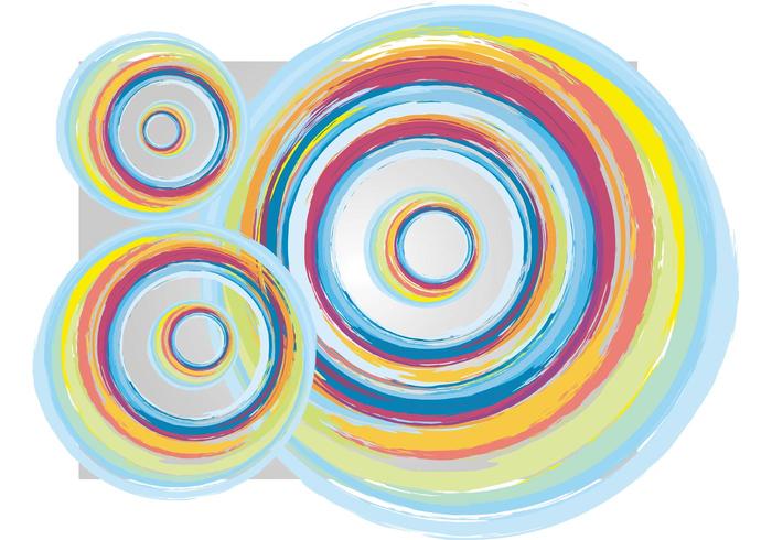 Colorful Vintage Circles Colorful Vintage Circles
