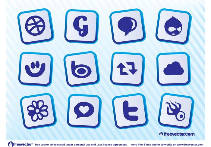 Descargar Social Media Icons vector