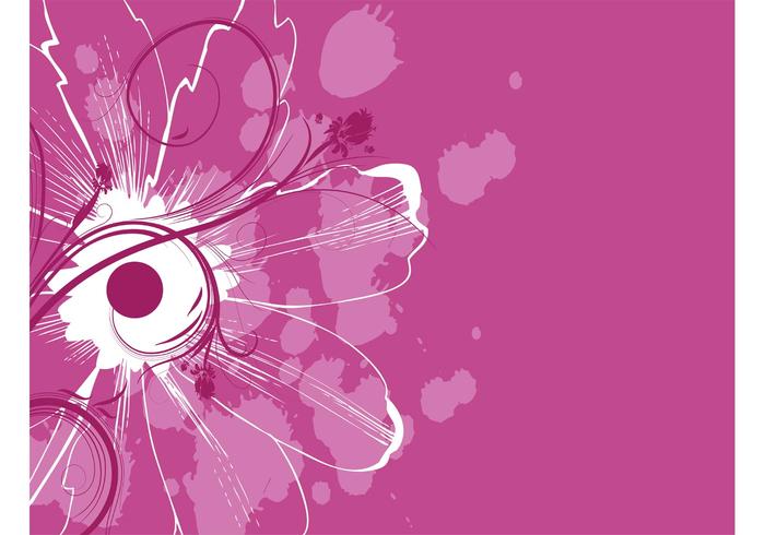 Flower Invitation Vector Flower Invitation Vector