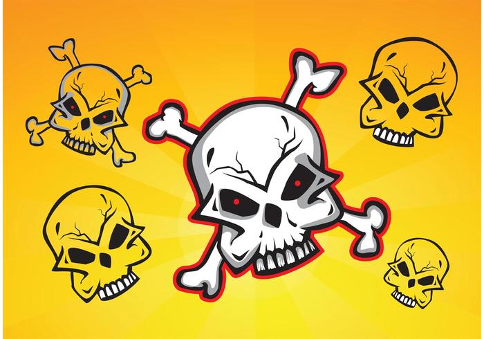 Skulls Vector Clip Art