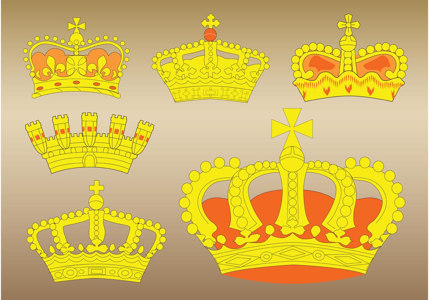 Download Crown Vectors - Download Free Vector Art, Stock Graphics ...