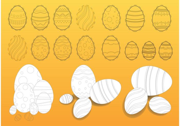 Easter Eggs Illustrations