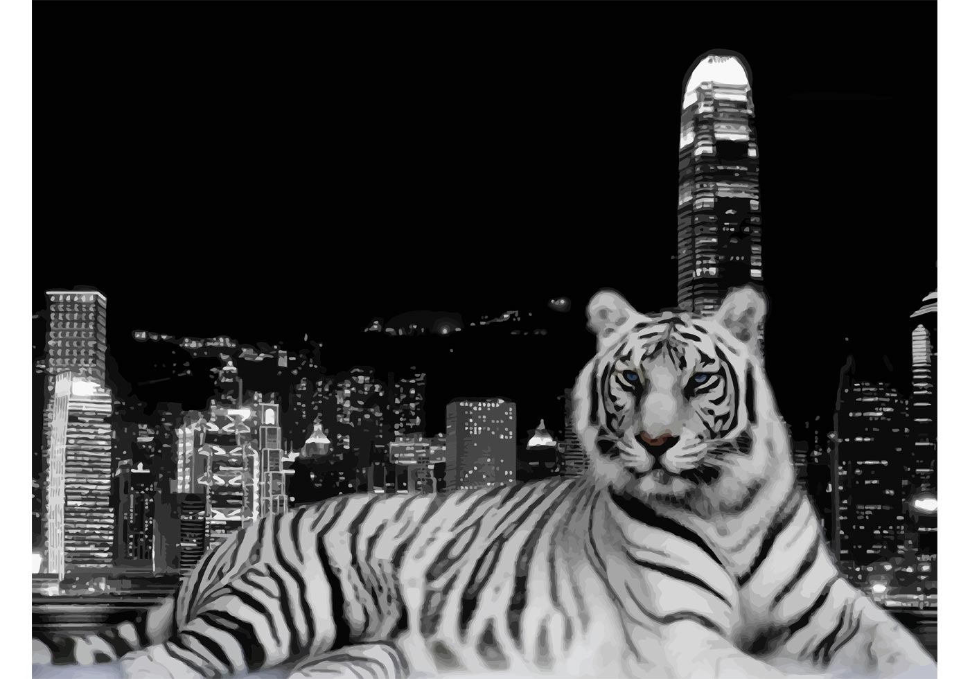 Download Urban Tiger - Download Free Vector Art, Stock Graphics & Images
