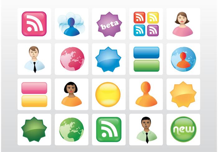 Vector Icon Buttons Vector Icon Buttons