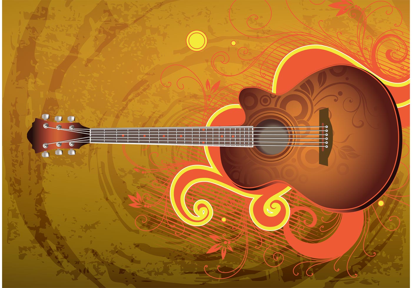 Download Download Guitar Vector - Download Free Vector Art, Stock Graphics & Images