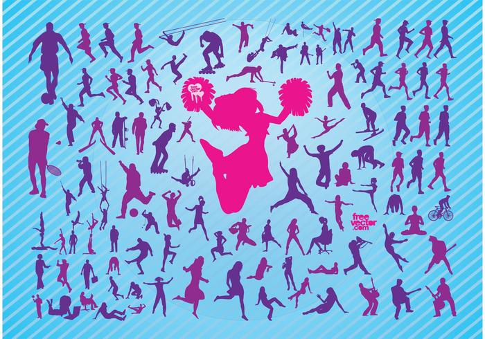 Vector People Silhouettes Vector People Silhouettes