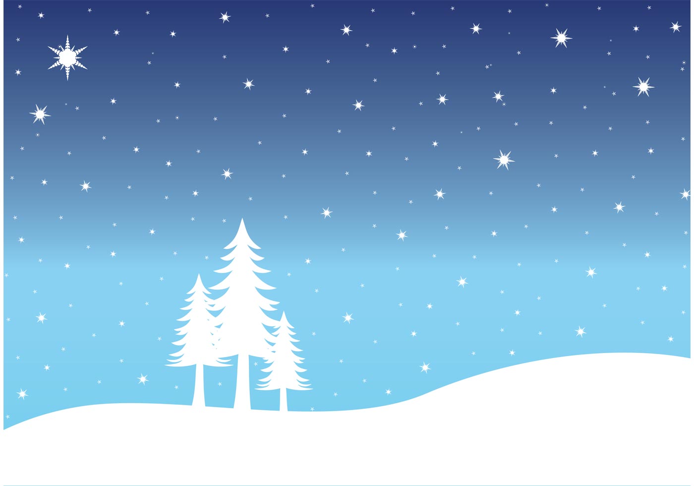 Download Snow Landscape - Download Free Vector Art, Stock Graphics ...