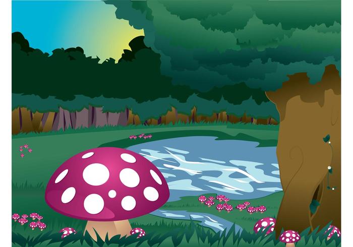 Mushrooms Landscape Mushrooms Landscape