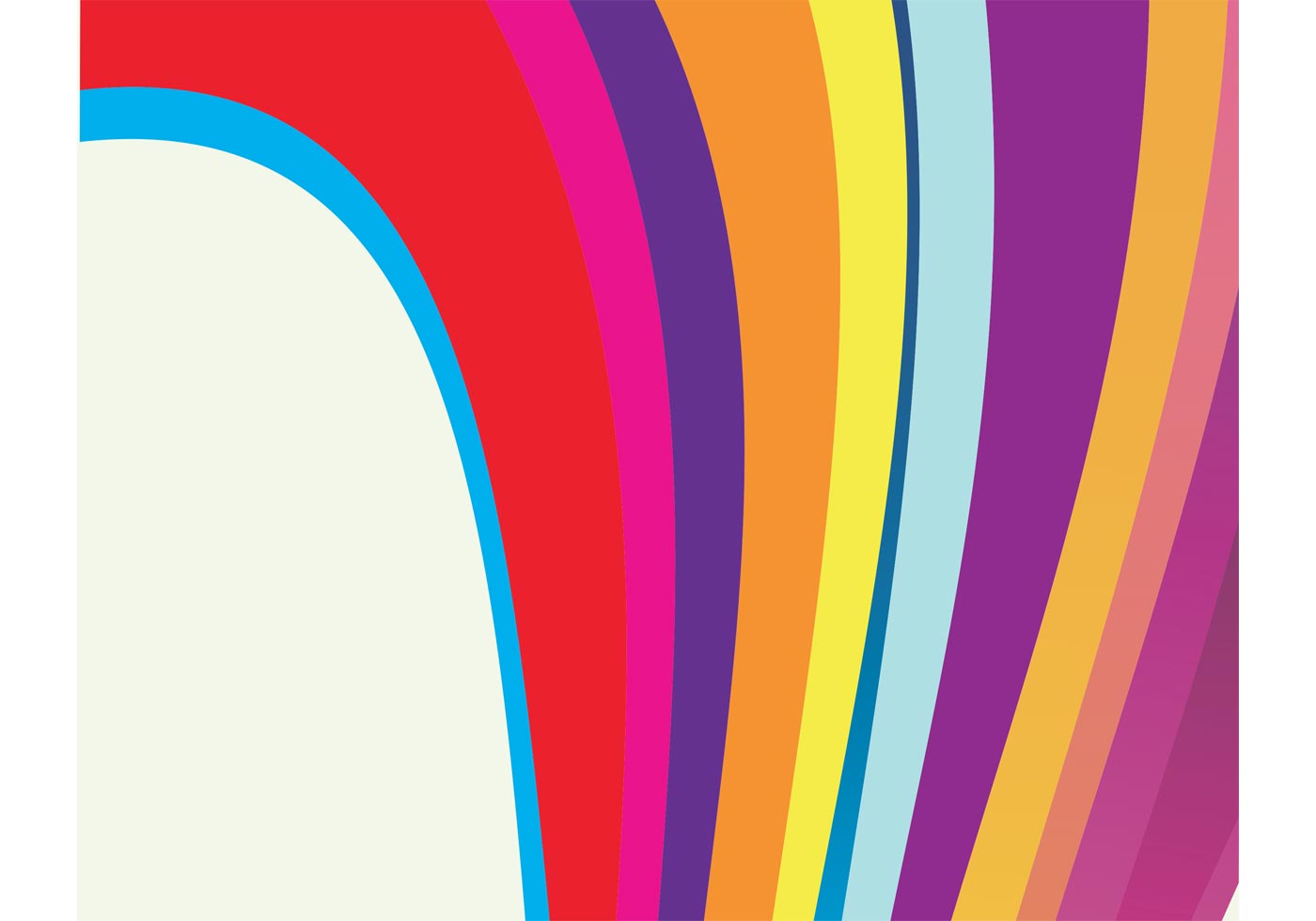 Download Rainbow Wave - Download Free Vector Art, Stock Graphics & Images
