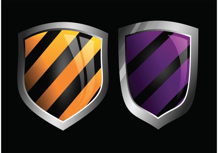 Glossy Vector Shields Glossy Vector Shields