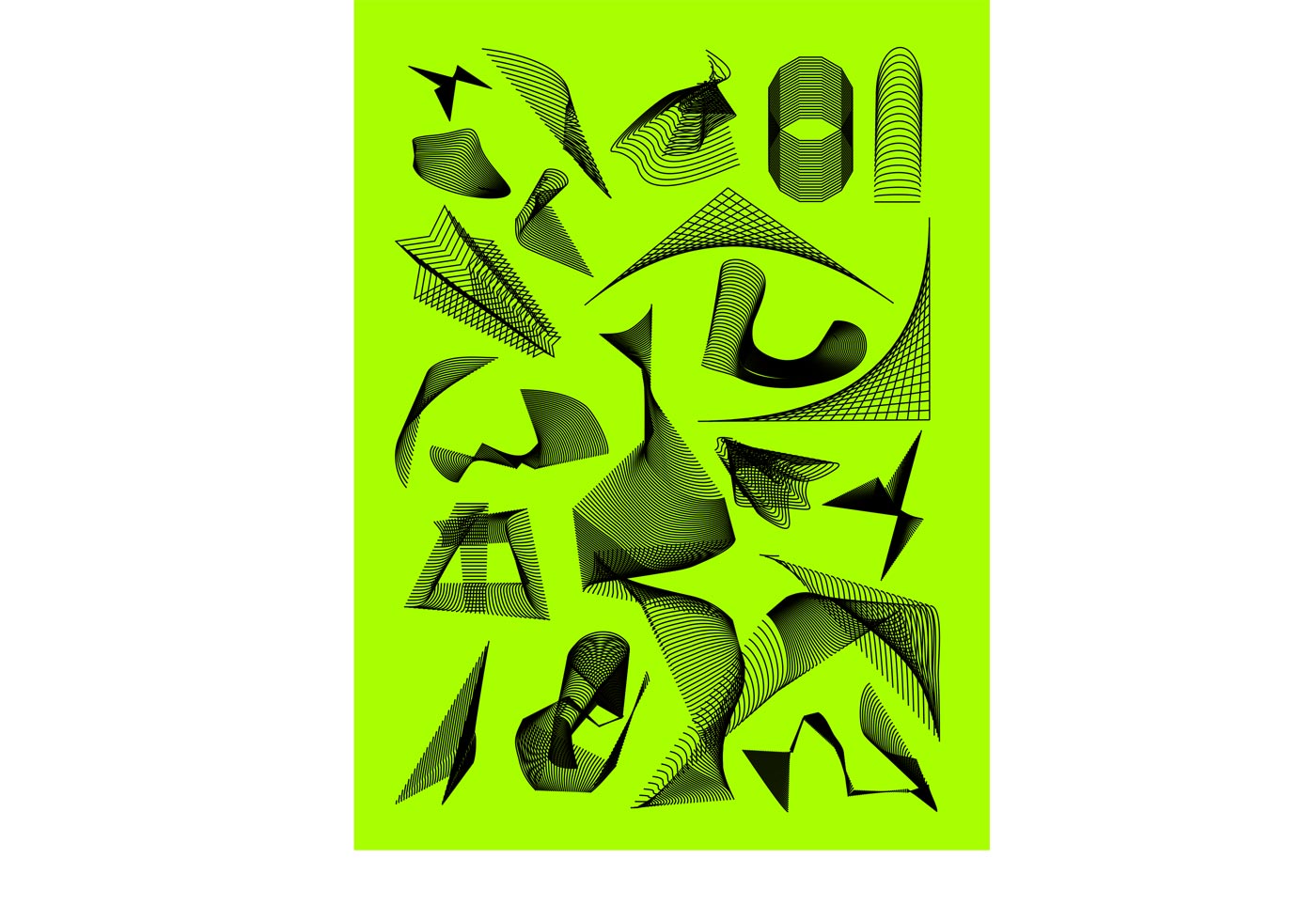 Shape ai. Jagged shapes.