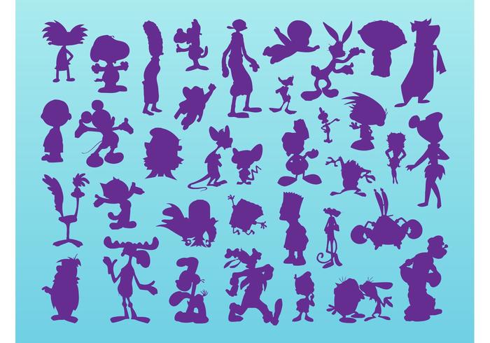 Cartoon Silhouettes Cartoon Silhouettes