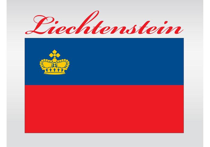 Liechtenstein Flag Vector Liechtenstein Flag Vector