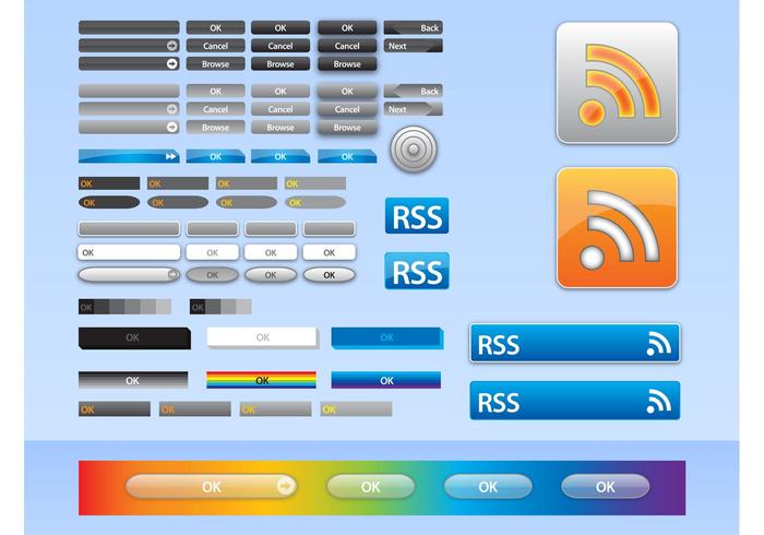 Vector Web Buttons Vector Web Buttons
