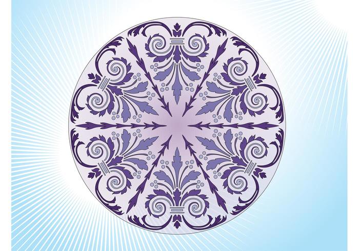 Antique Floral Circle Antique Floral Circle