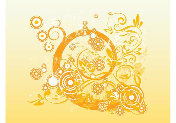 Rounds Swirls Grunge Vector Rounds Swirls Grunge Vector