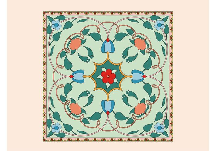 Floral Tile Vector Floral Tile Vector
