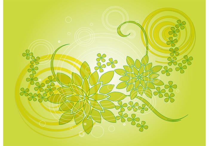 Green Plants Vector Background Green Plants Vector Background
