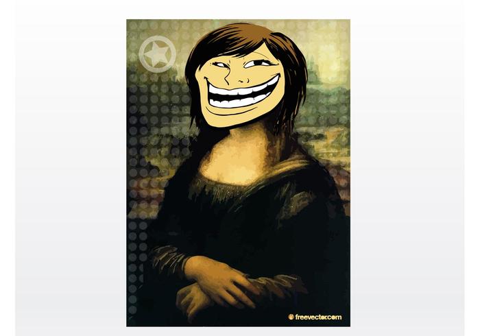 Troll Face Girl Vector Troll Face Girl Vector