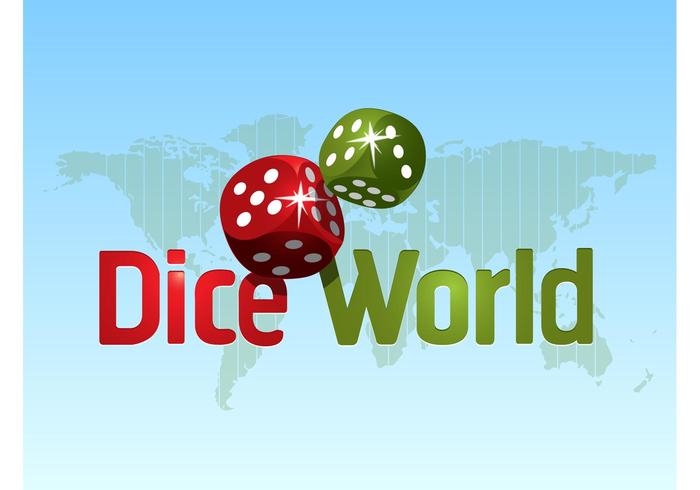 Dice World Logo vector