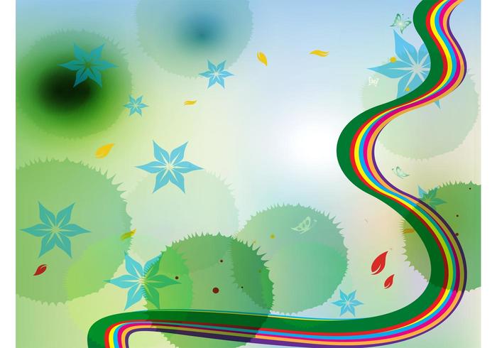 Rainbow Nature Background Rainbow Nature Background