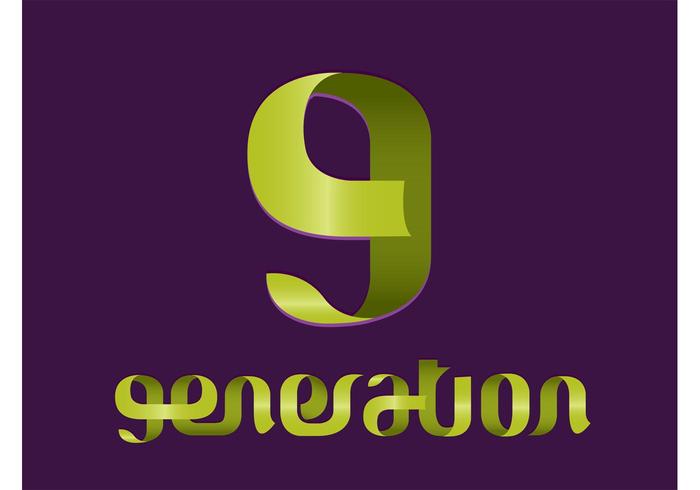 Logotipo de la generación moderna vector