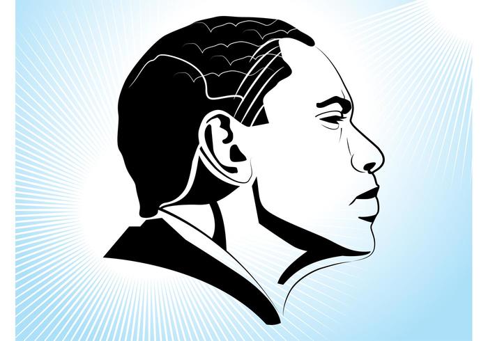 Obama Profile vector