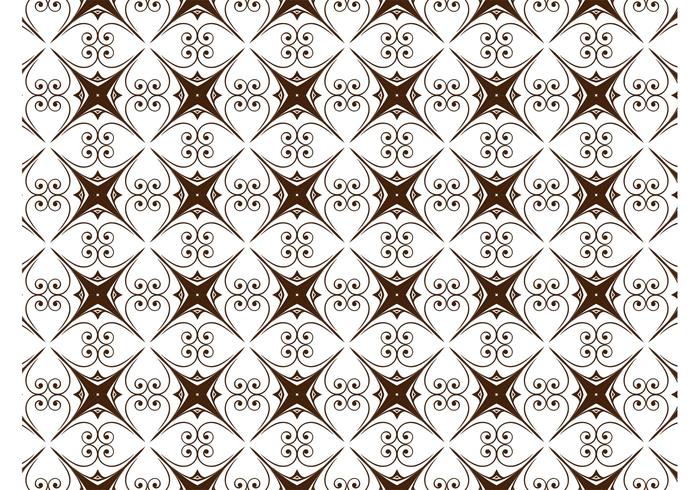 Star Scroll Pattern Star Scroll Pattern