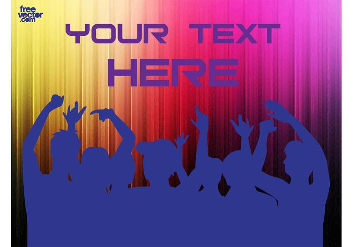 Party Crowd Vector Party Crowd Vector
