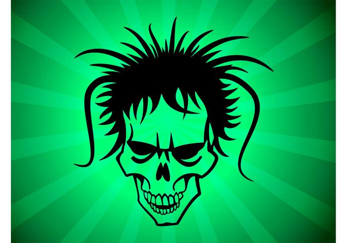 Hairy Punk Skull Hairy Punk Skull