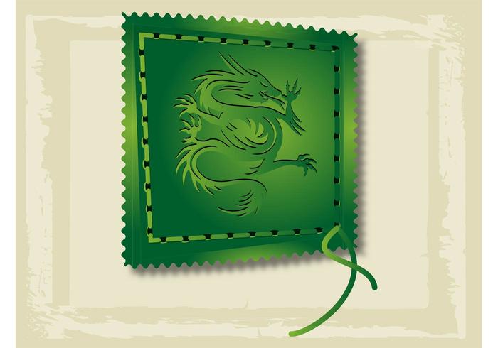 Asian Dragon Stamp Asian Dragon Stamp