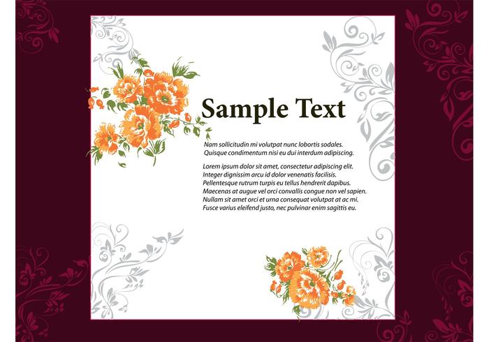 Floral Frame Vector Floral Frame Vector