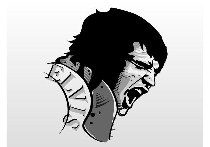 Elvis Vector Bust Elvis Vector Bust