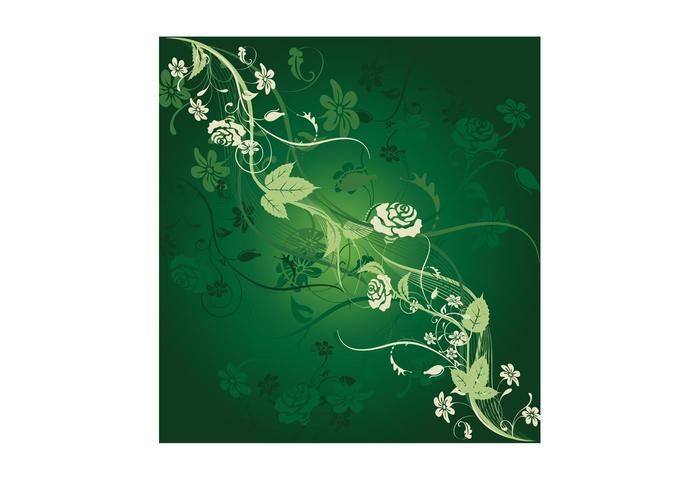 Green Flower Tile Green Flower Tile