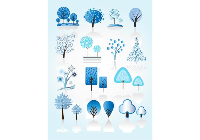 Winter Tree Vectors Winter Tree Vectors