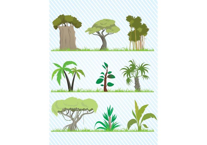 Cartoon Tree Vector Pack Cartoon Tree Vector Pack