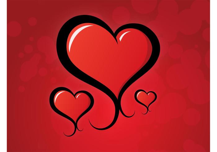 Heart Swirls Vector Heart Swirls Vector