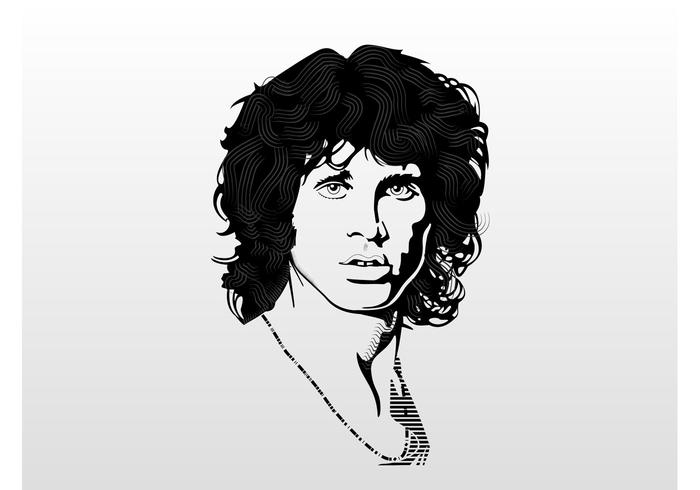 Jim Morrison Vector Portrait Jim Morrison Vector Portrait
