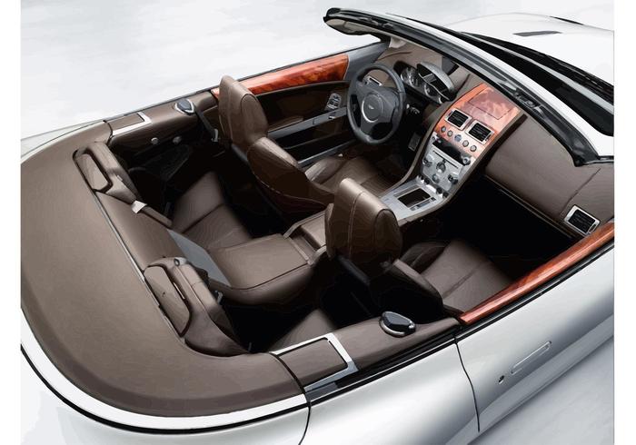 Aston Martin DB9 Interior vector