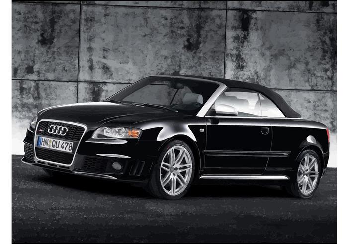 Black Audi RS4 Cabriolet Black Audi RS4 Cabriolet