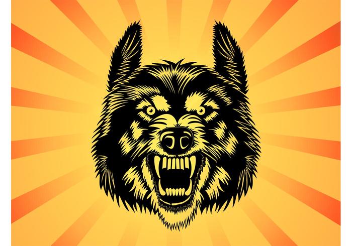Angry Wolf Vector Angry Wolf Vector
