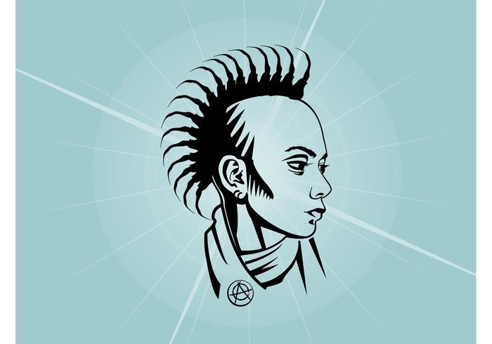 Punk Girl Vector Punk Girl Vector