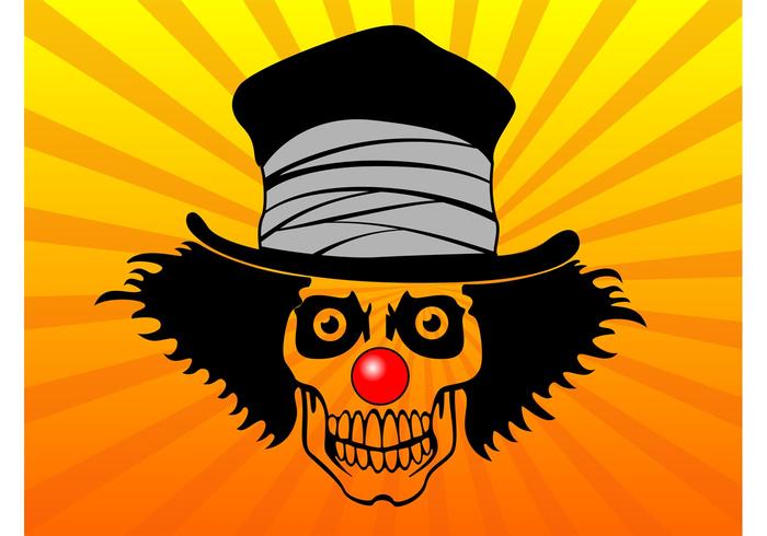 Top Hat Skull Vector Top Hat Skull Vector