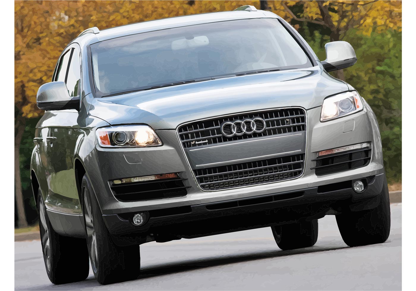 Audi Q7 Wallpaper 67022 Vector Art at Vecteezy