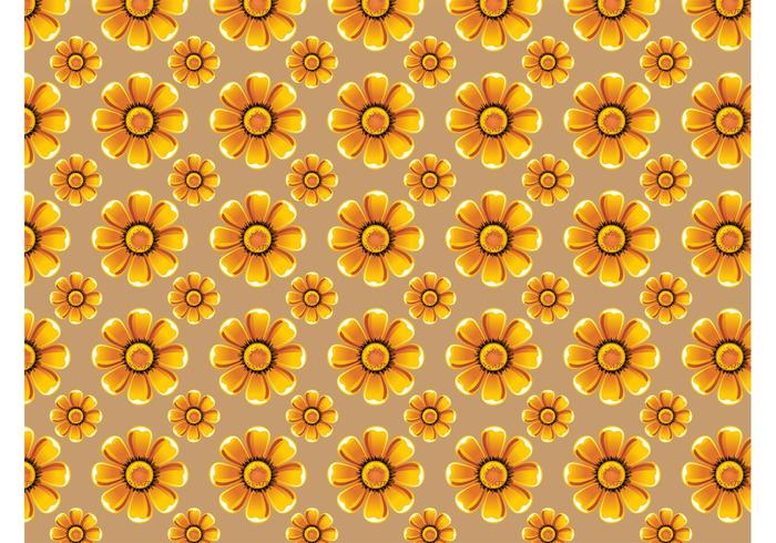 Sunflowers Vector Pattern Sunflowers Vector Pattern
