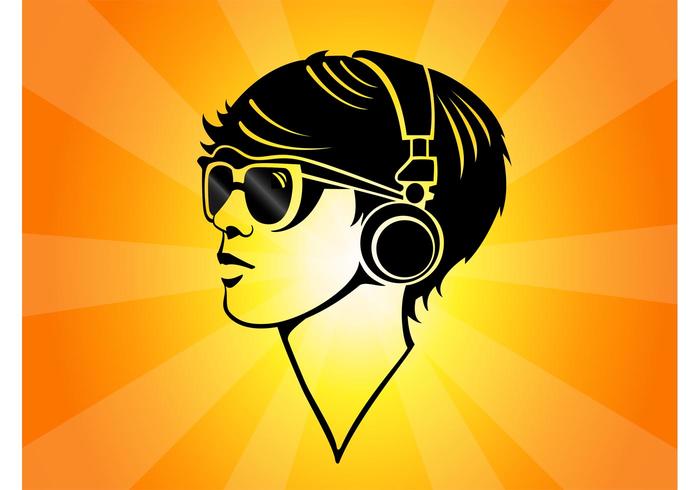 Girl Headphones Girl Headphones
